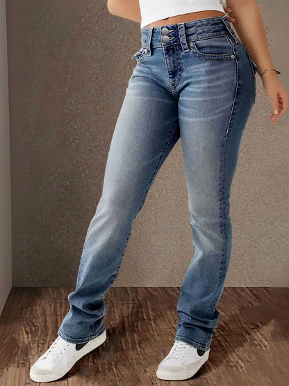 Stijlvolle flared jeans dames - Annefleur