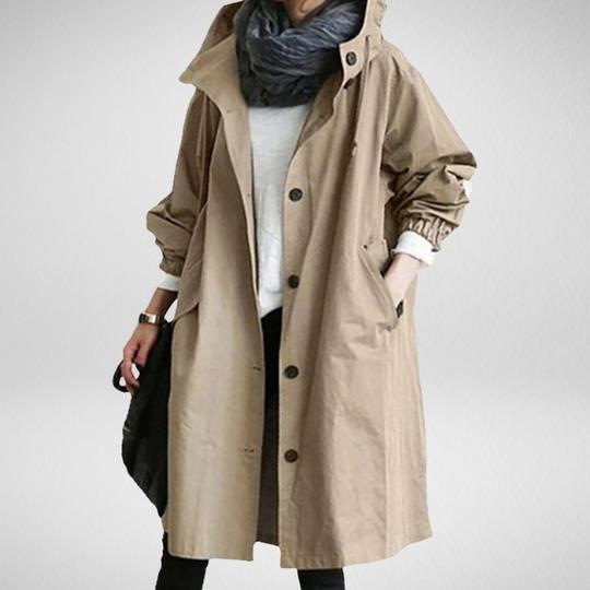 Trenchcoat voor dames, wind en waterdicht - Nora