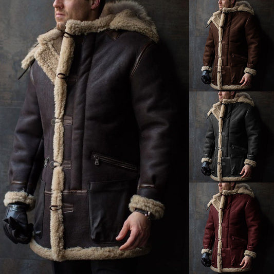 Warme winter parka met kraag heren - Ragnar