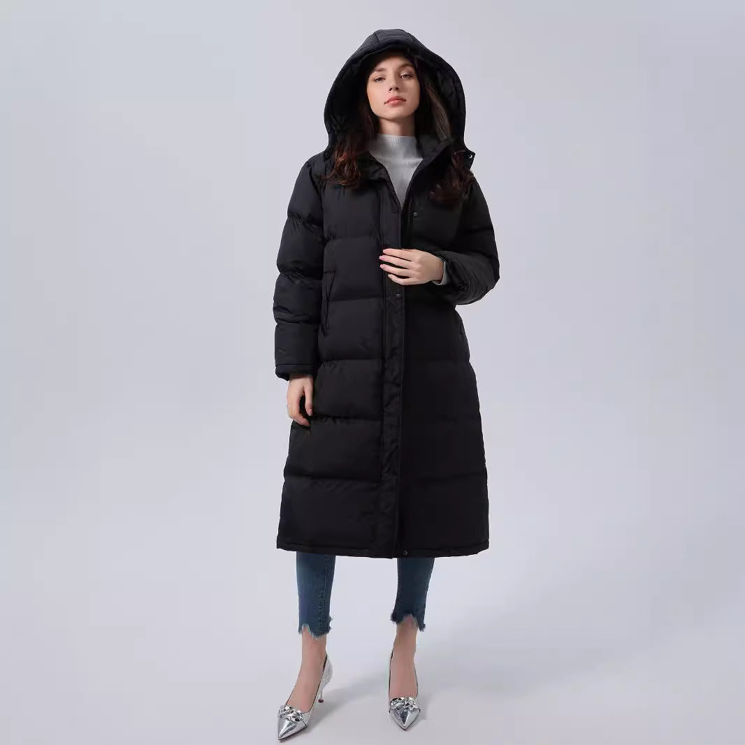 Gevoerde lange winter parka voor dames - Emily