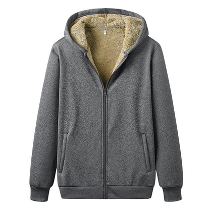 Casual sherpa fleece hoodie heren - Toni