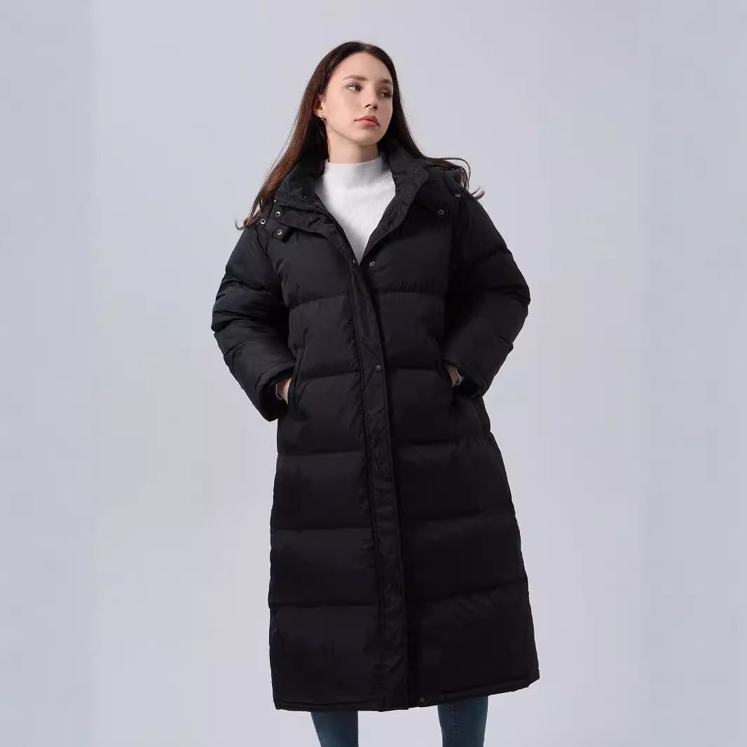 Gevoerde lange winter parka voor dames - Emily