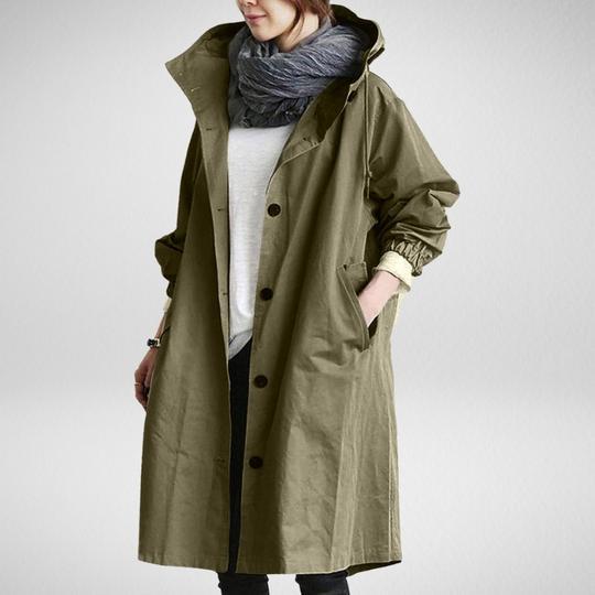 Trenchcoat voor dames, wind en waterdicht - Nora