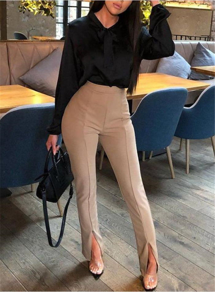 High waist flared broek - Aimee