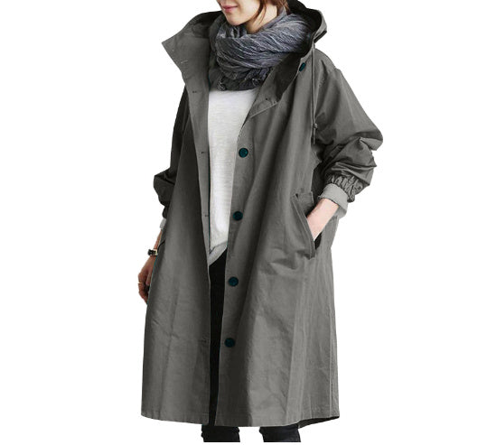 Trenchcoat voor dames, wind en waterdicht - Nora