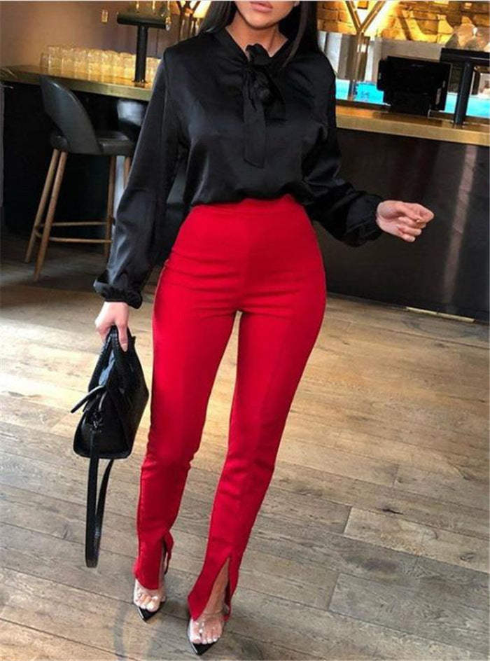 High waist flared broek - Aimee