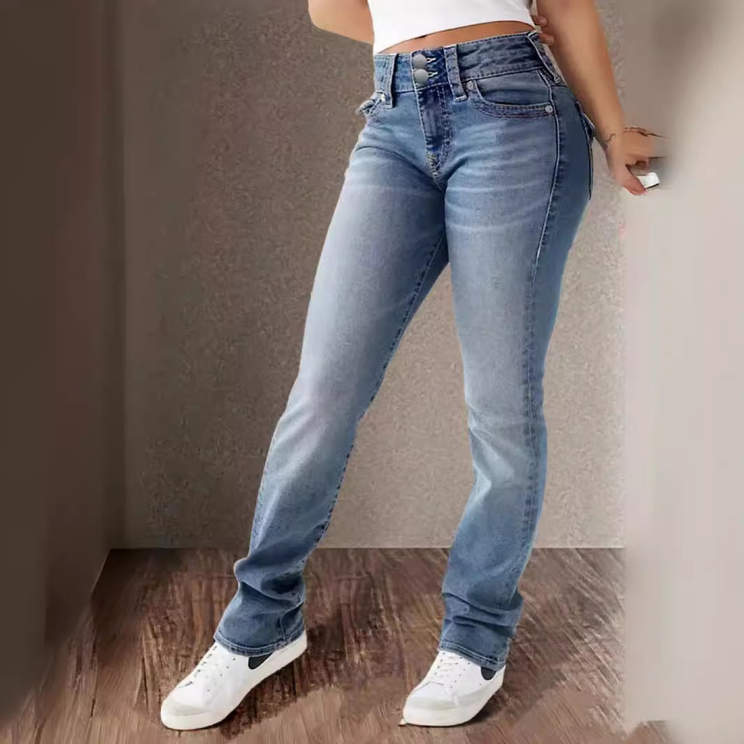 Stijlvolle flared jeans dames - Annefleur