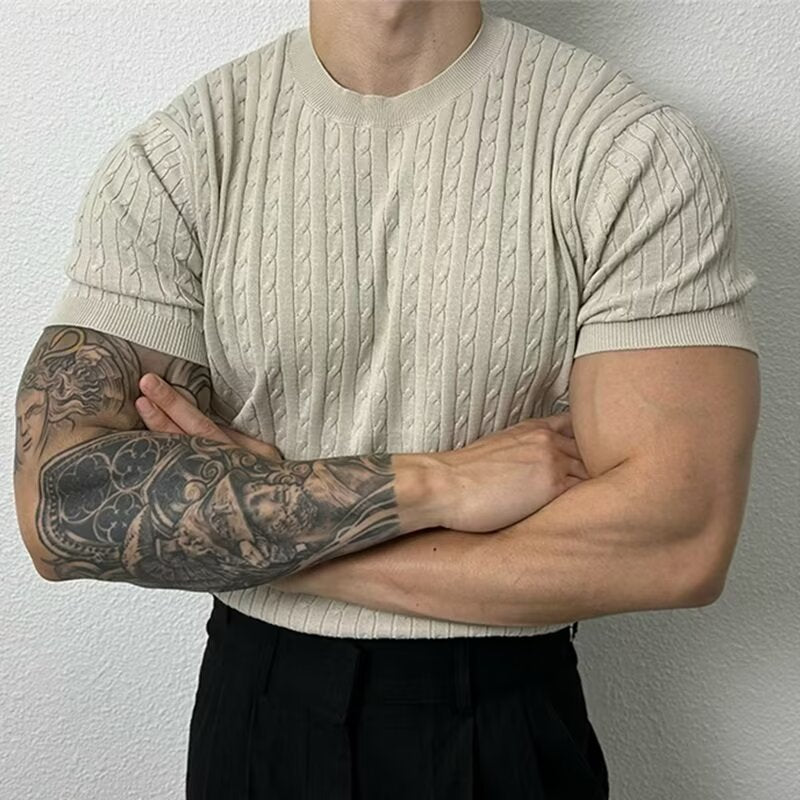 Muscle fit t shirt Knitted - Antonio