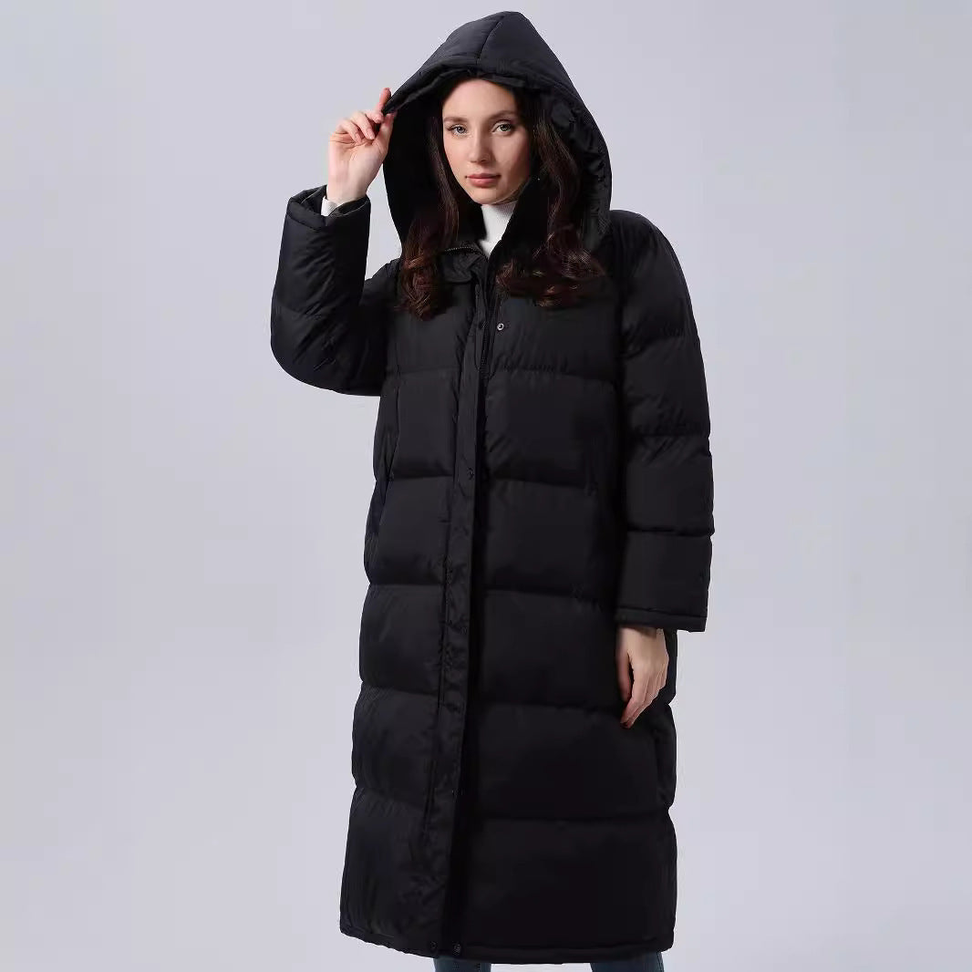 Gevoerde lange winter parka voor dames - Emily