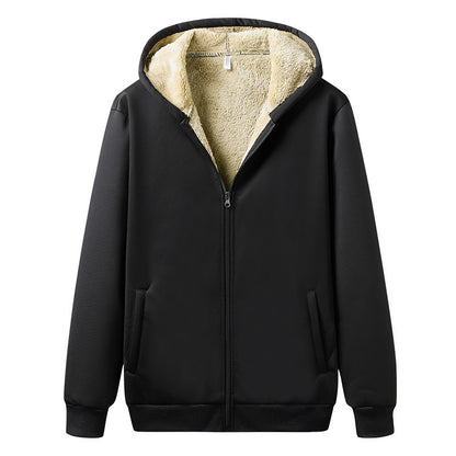 Casual sherpa fleece hoodie heren - Toni