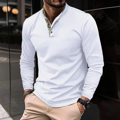 Casual longsleeve polo met kraag - Endør